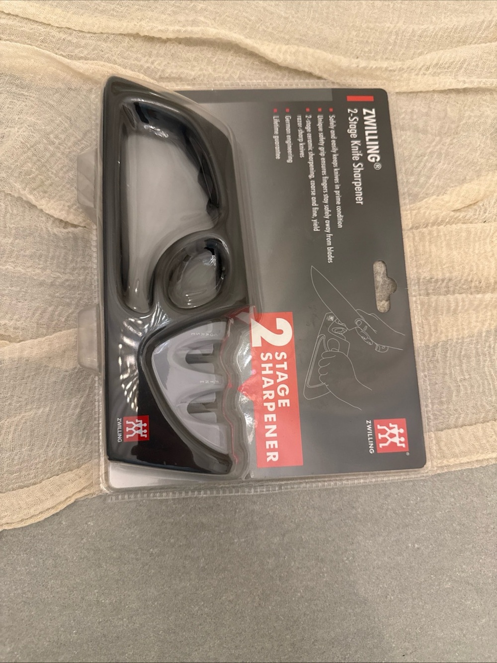 2-Stage Knife Sharpener - Black